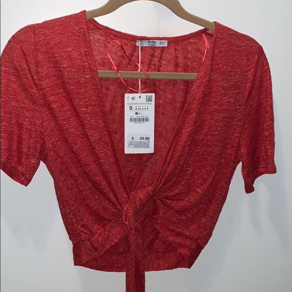 Zara Wrap Crop Top - Linen Collection